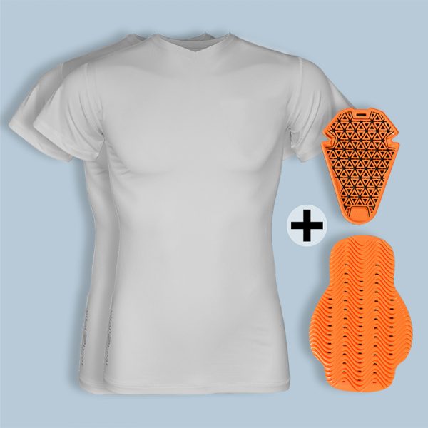Vital Beat S-ICD escudo plus, lead shield y dos camisetas para hombre