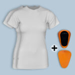 Vital Beat pacemaker en ICD shield, Sport shield en twee shirts voor vrouwen