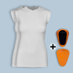 Vital Beat pacemaker en ICD shield, Sport shield en twee shirts voor vrouwen